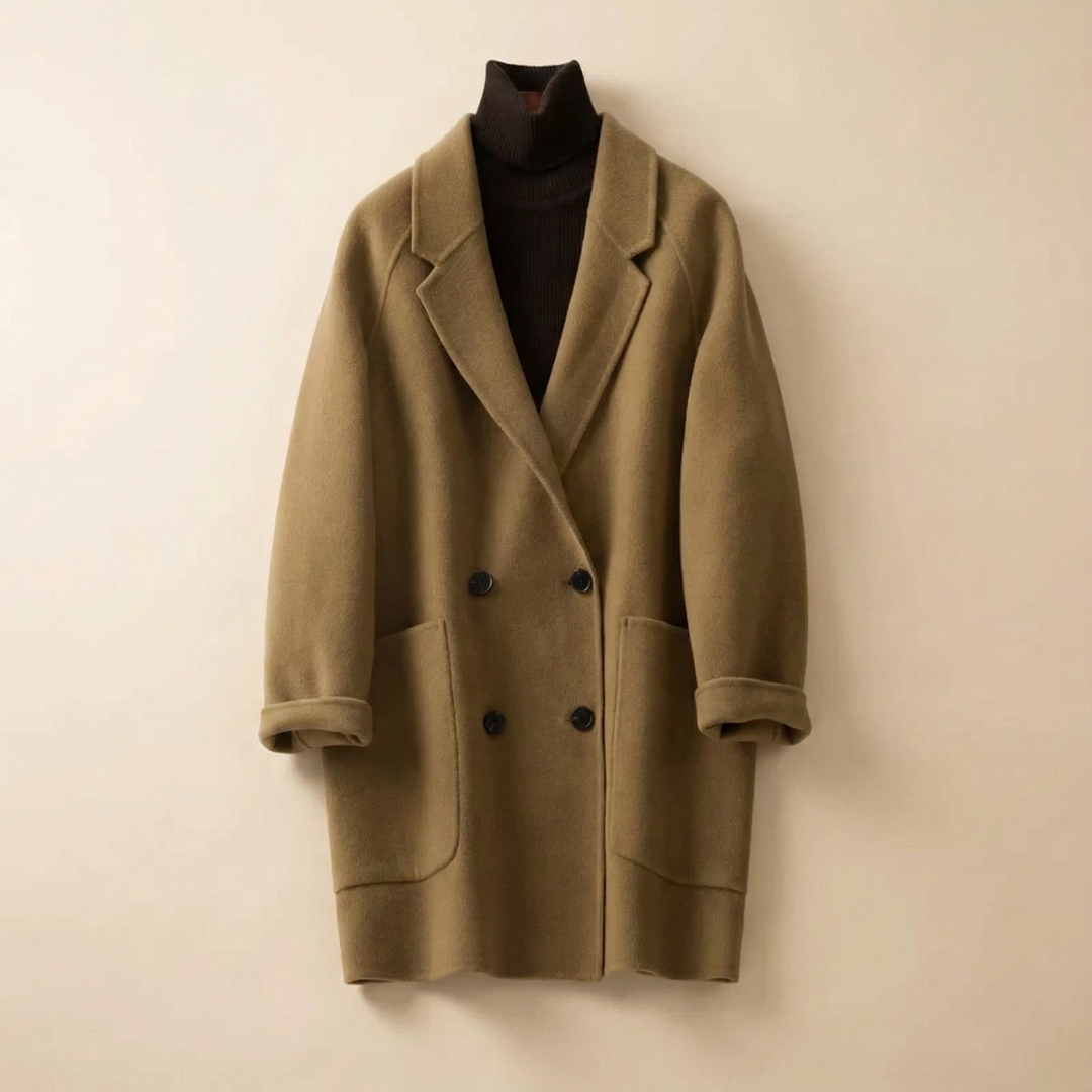 Muse and Valeur | Wool Herringbone Coat