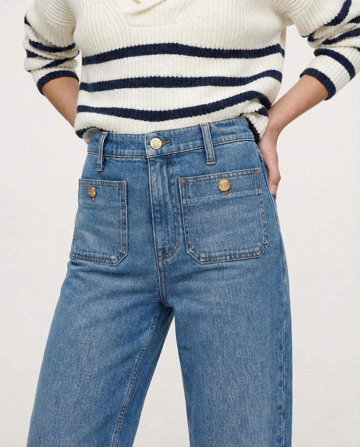 Muse & Valeur | Classic Wide-Leg Jean for Women in Denim