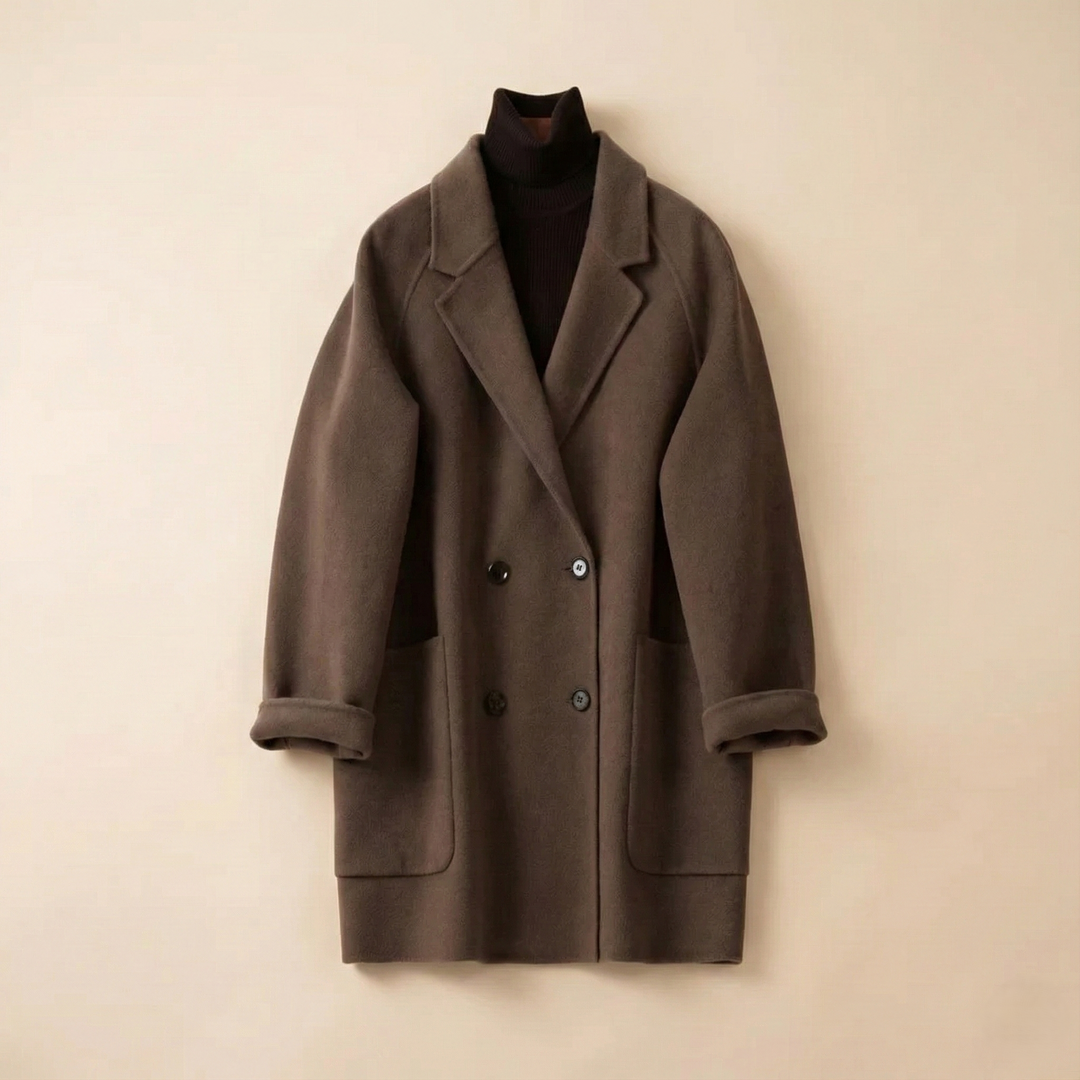 Muse and Valeur | Wool Herringbone Coat