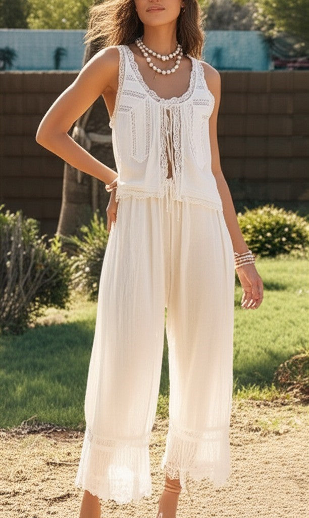 Muse and Valeur | Lace Two-Piece Set