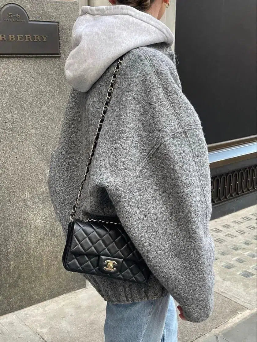 Muse and Valeur | Fleece bomber jacket