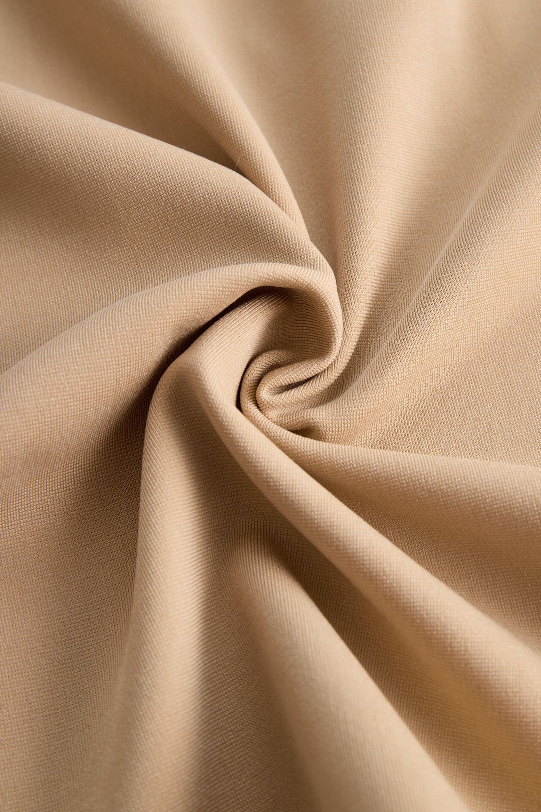 Muse & Valeur | Sophisticated Beige Belted Dress