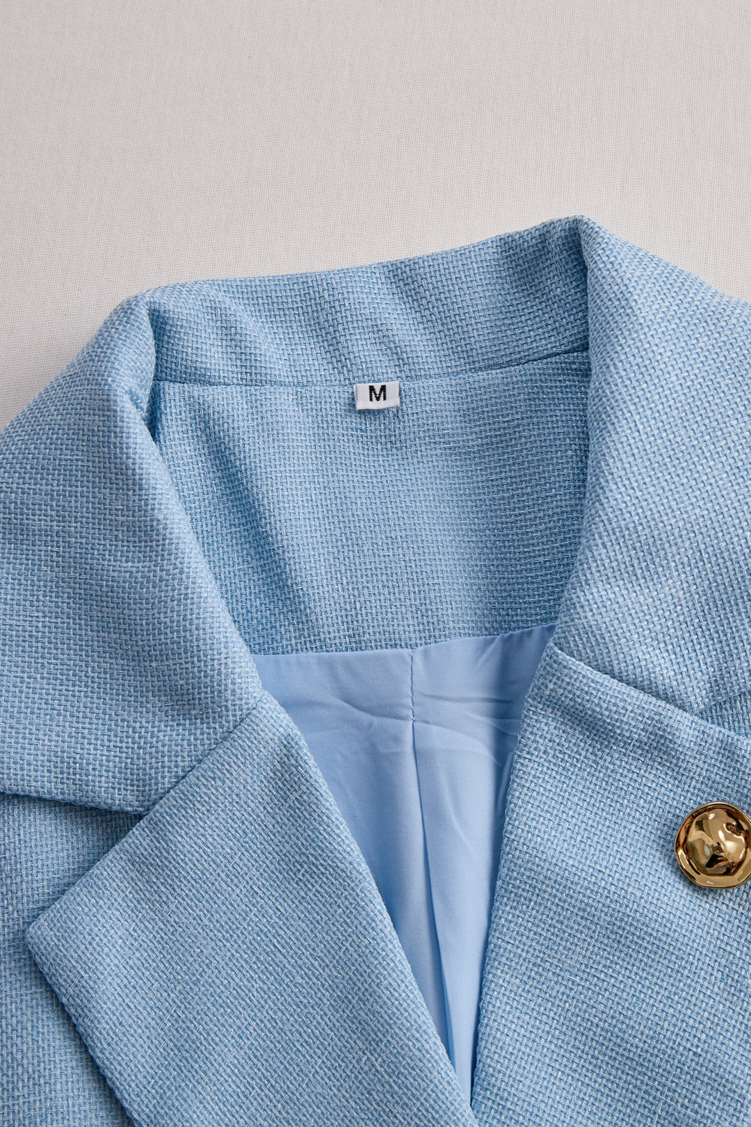 Muse & Valeur | Sophisticated Sky Blue Blazer Dress