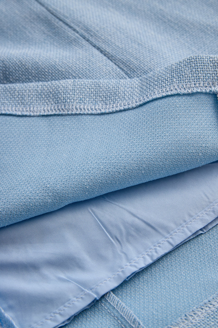 Muse & Valeur | Sophisticated Sky Blue Blazer Dress