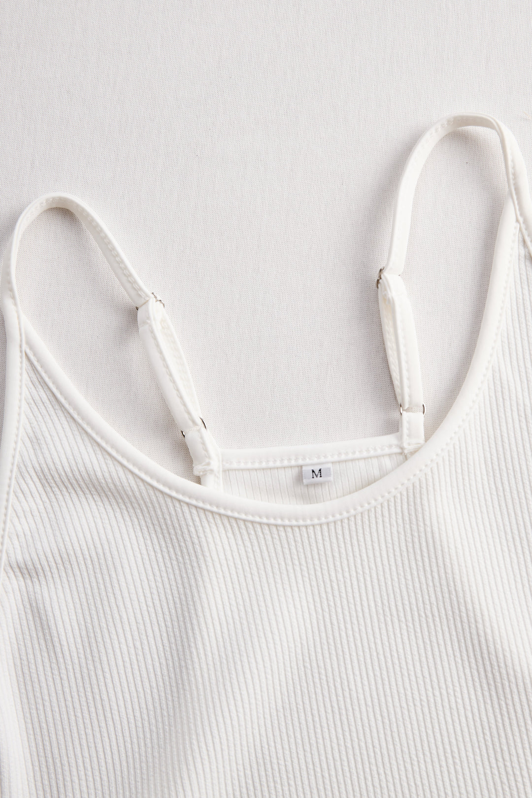 Muse & Valeur | White Ribbed Skater Mini Dress