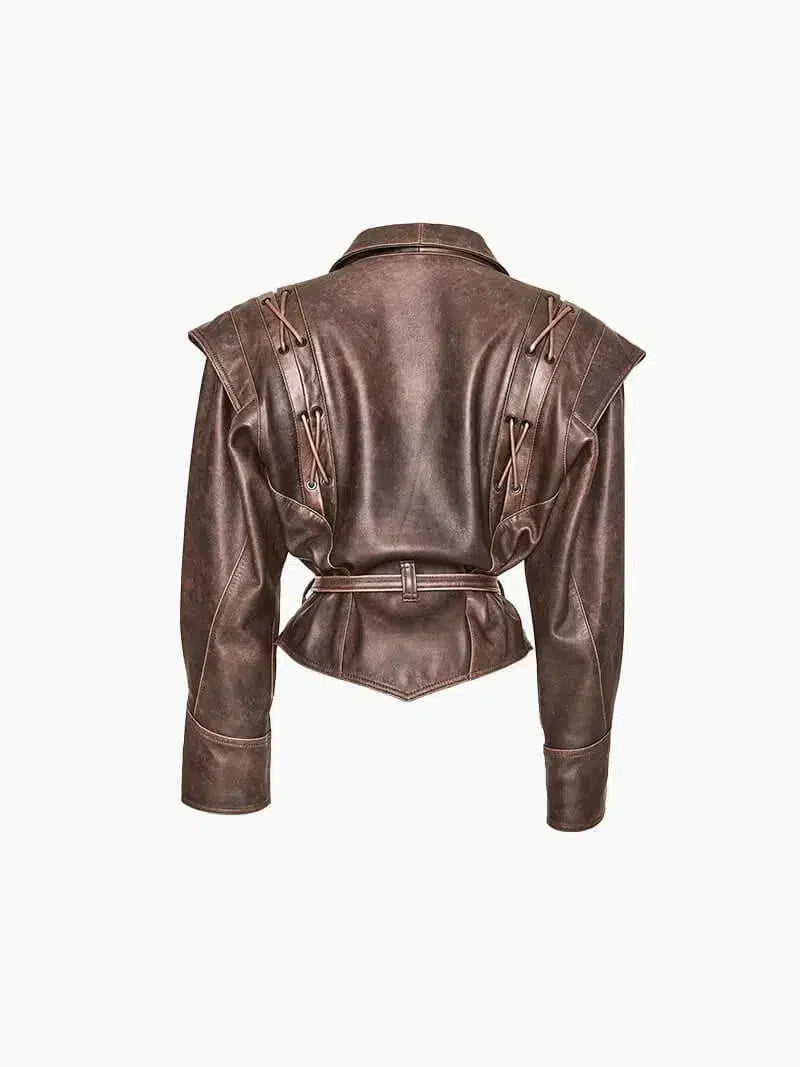 Muse and Valeur | Leather Jacket in Western-Inspired Style
