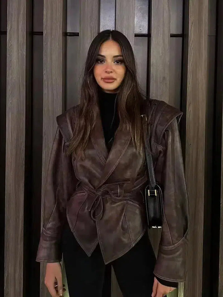 Muse and Valeur | Leather Jacket in Western-Inspired Style