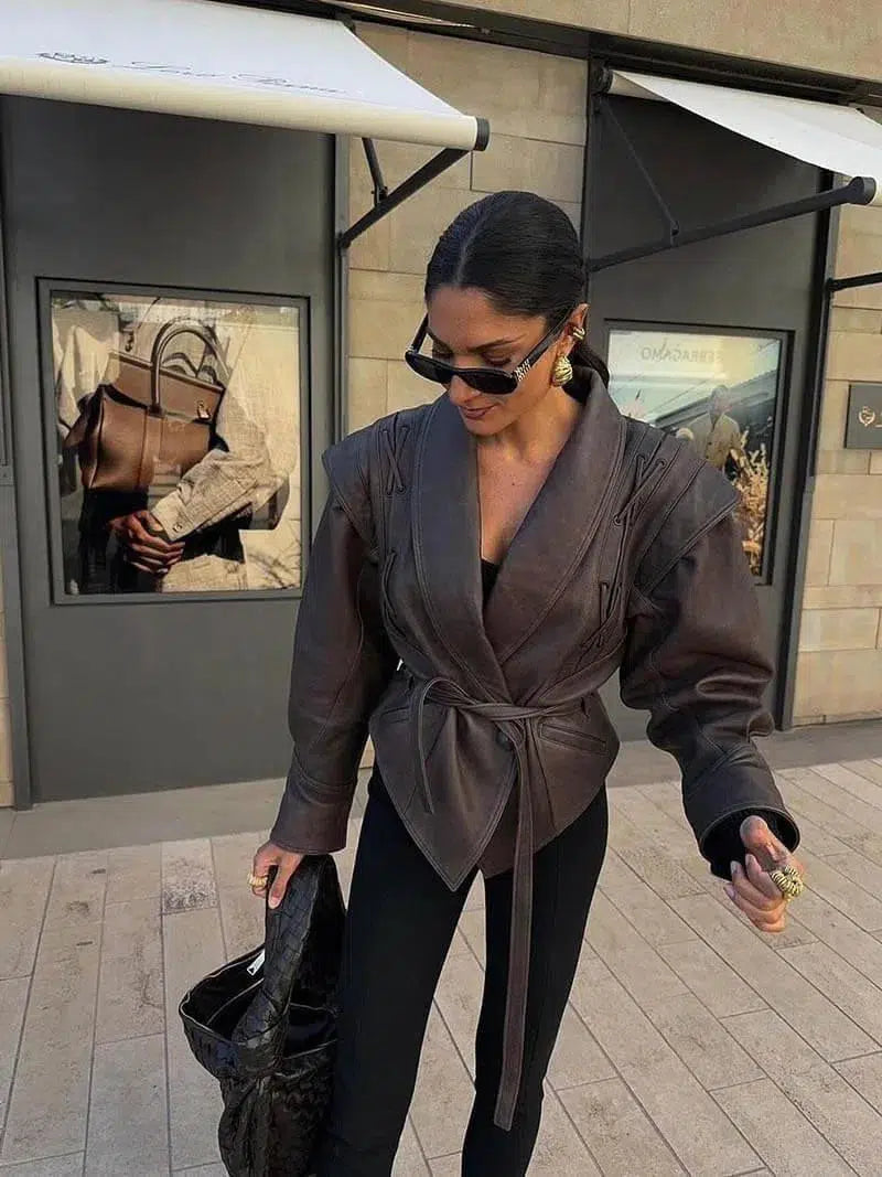 Muse and Valeur | Leather Jacket in Western-Inspired Style