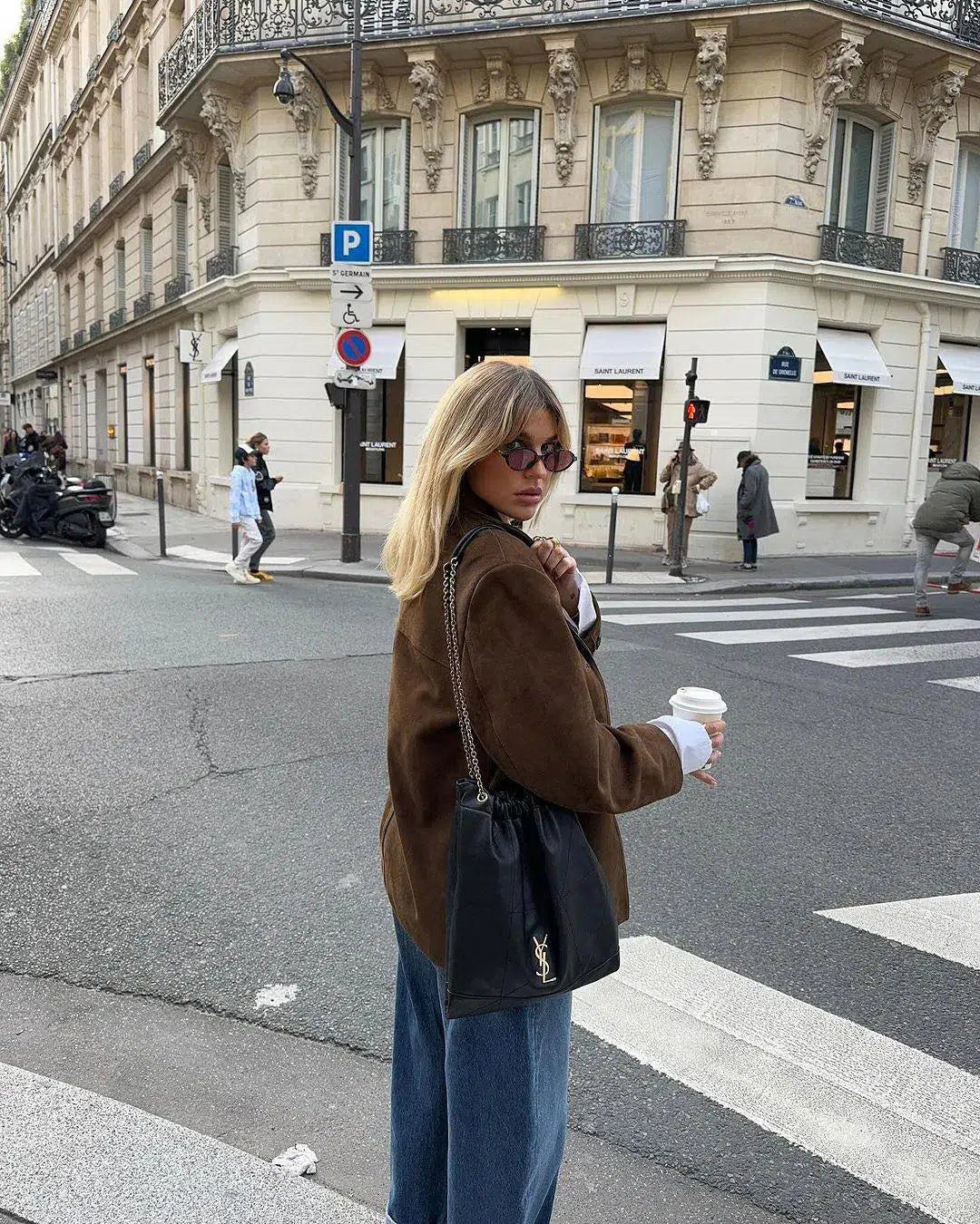 Muse and Valeur | Structured Shoulders Suede Blazer