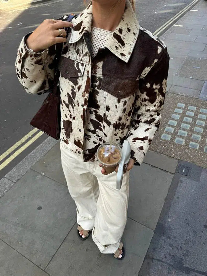 Muse and Valeur | Cow Print Jacket