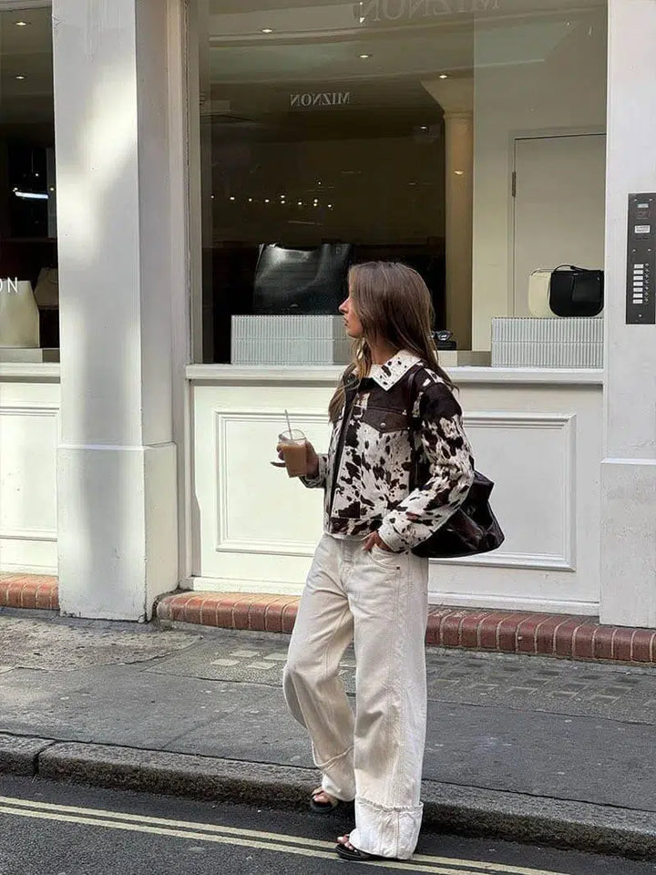 Muse and Valeur | Cow Print Jacket