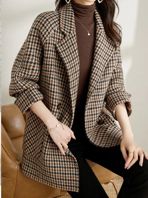 Muse and Valeur | Women's Check Blazer