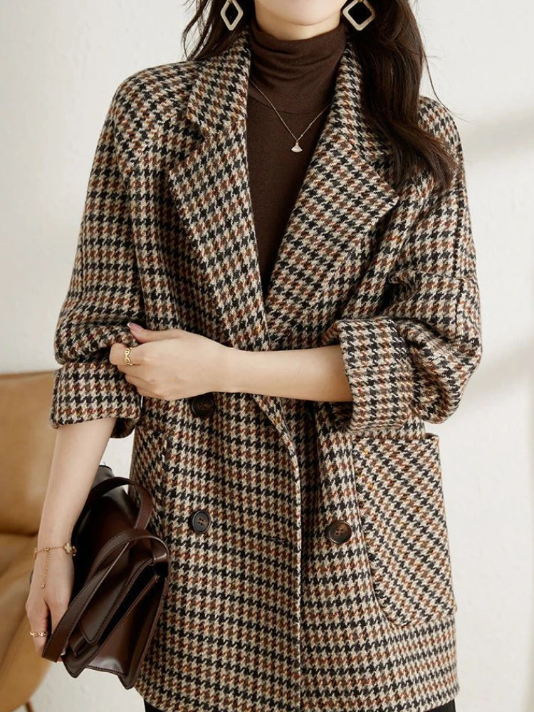 Muse and Valeur | Women's Check Blazer