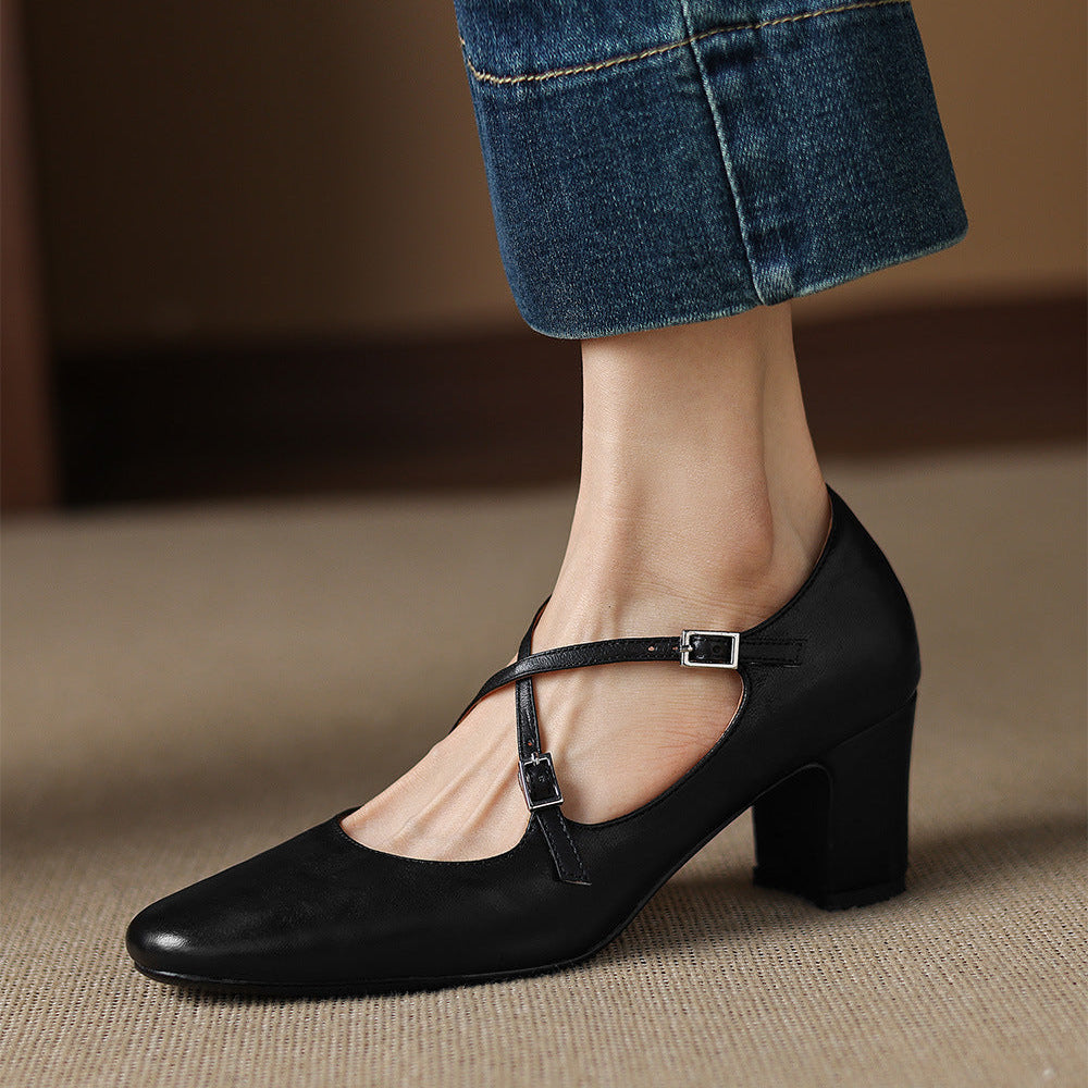 Muse & Valeur | Genuine Leather Heels for Women