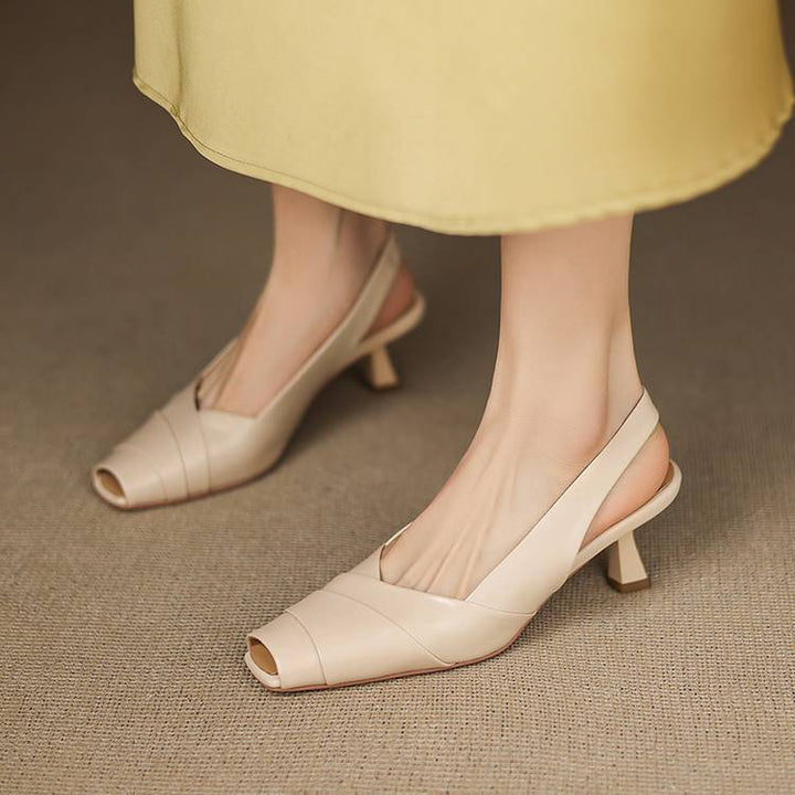 Muse & Valeur | Genuine Leather Slingbacks for Women