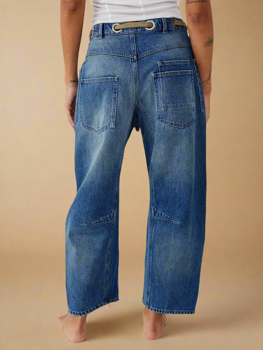 Muse & Valeur | Artisan Pants for Women in Natural Fabric, Relaxed Fit, Beige