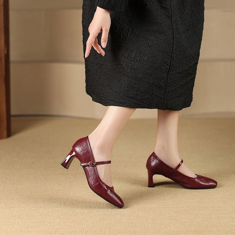 Muse & Valeur | Heels for Women in Leather, Classic Black