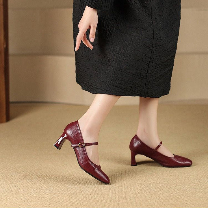Muse & Valeur | Heels for Women in Leather, Classic Black