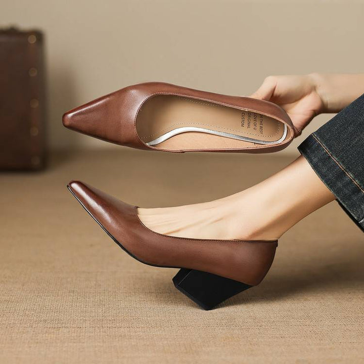 Muse & Valeur | Genuine Leather Heels for Women