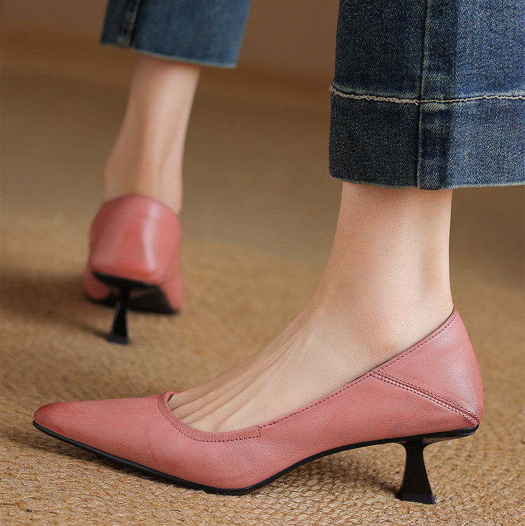 Muse & Valeur | Genuine Leather Heels for Women