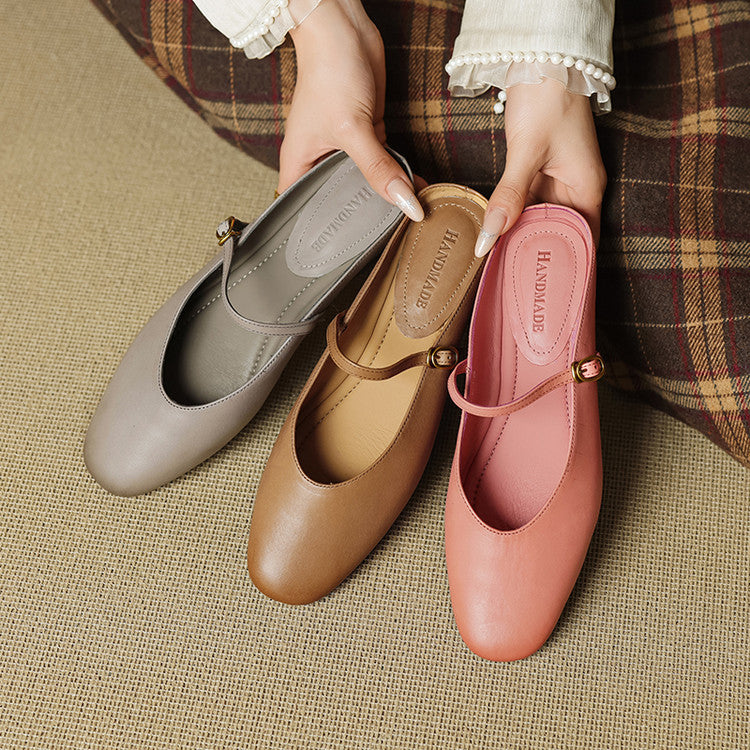 Muse & Valeur | Genuine Leather Mules for Women