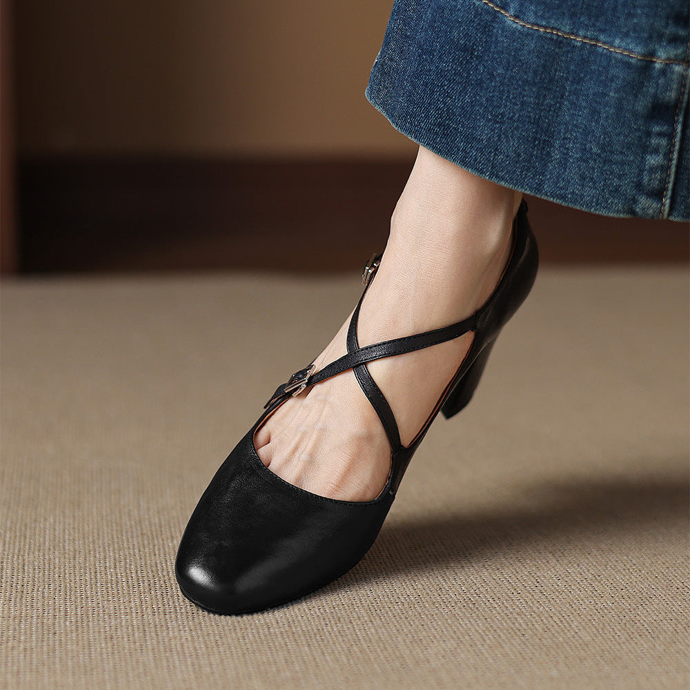 Muse & Valeur | Genuine Leather Heels for Women