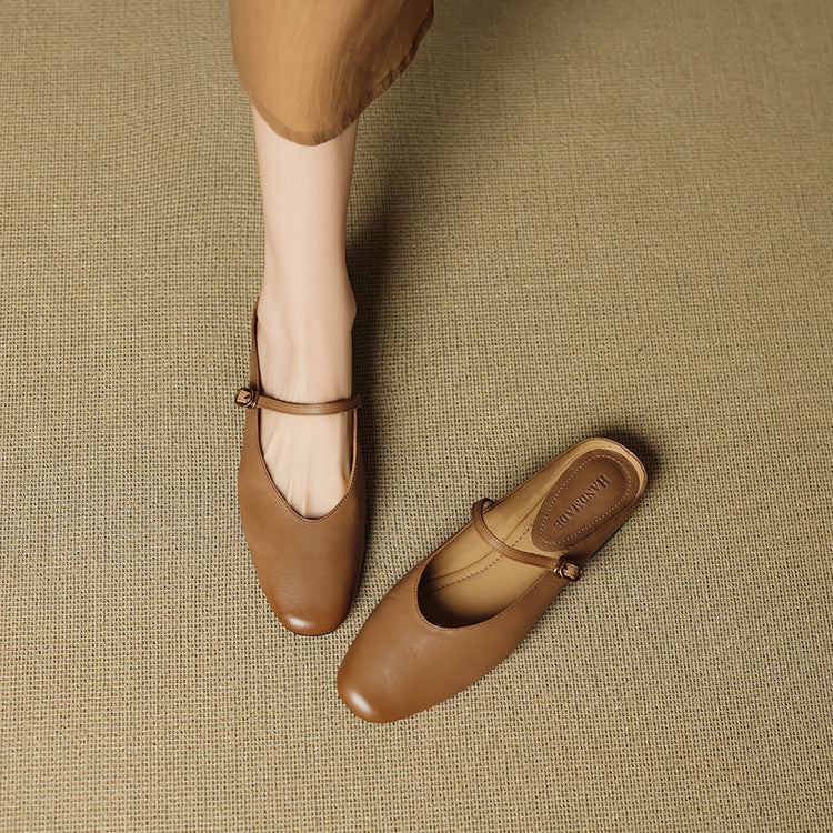 Muse & Valeur | Genuine Leather Mules for Women