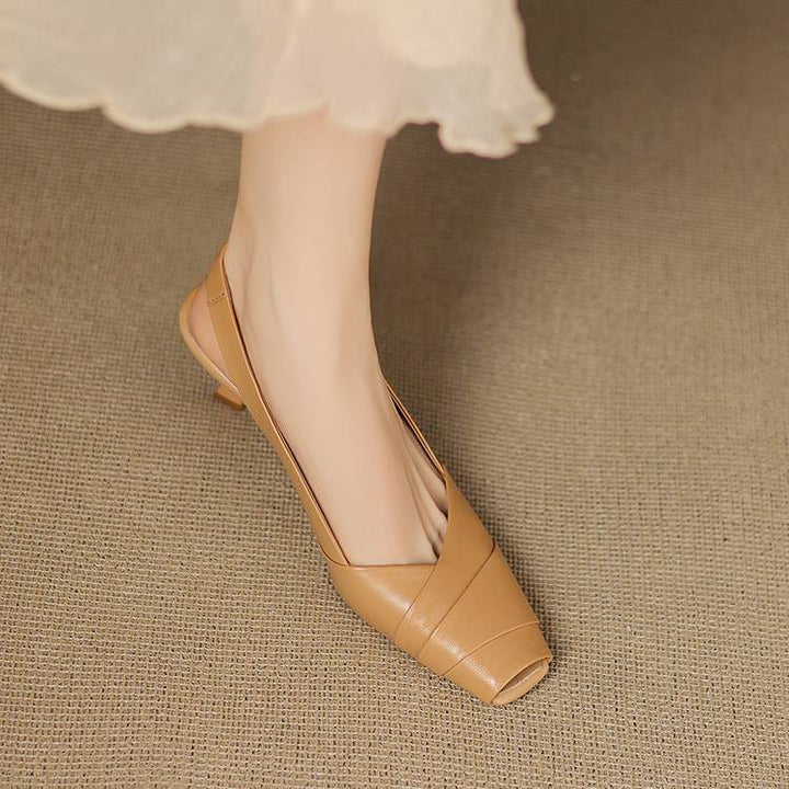 Muse & Valeur | Genuine Leather Slingbacks for Women