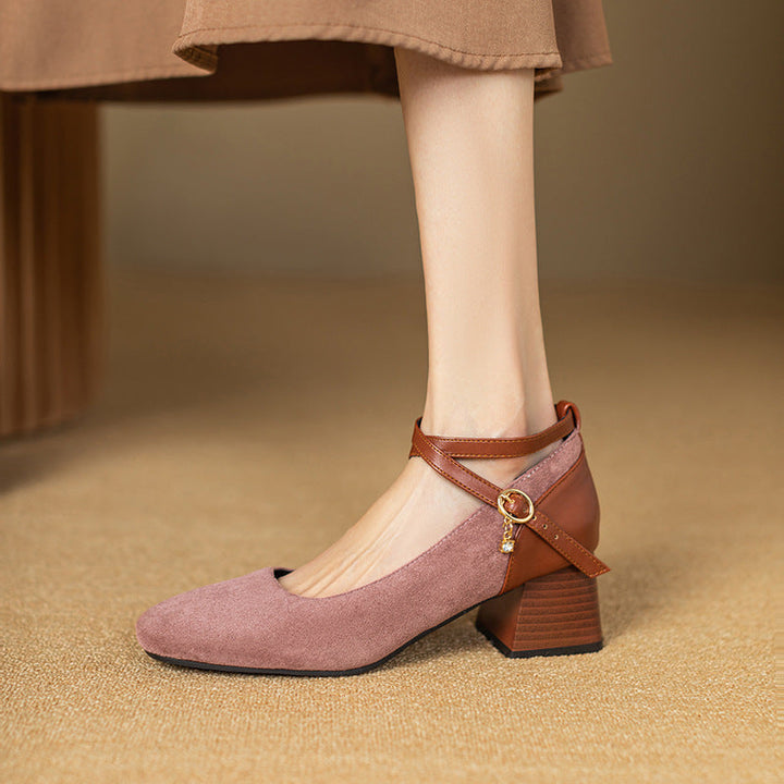 Muse & Valeur | Suede Heels for Women in Black