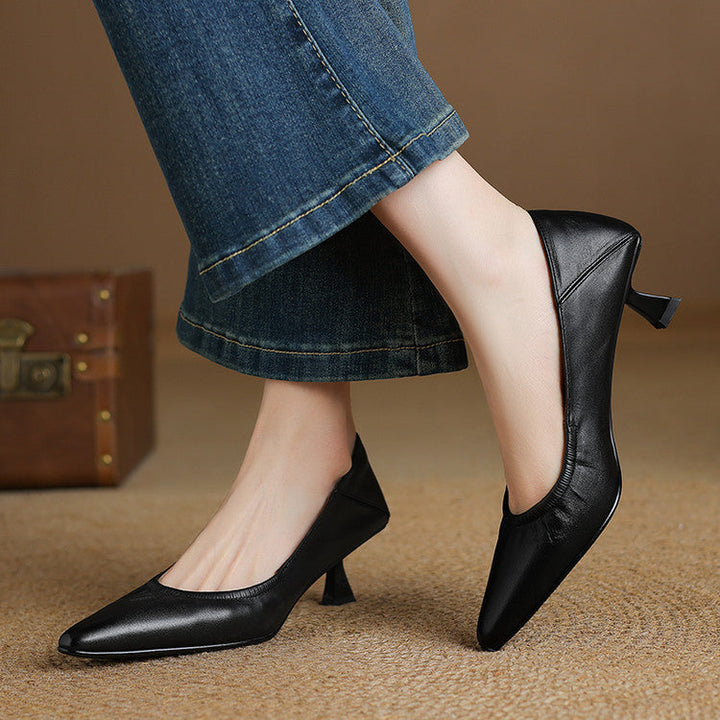 Muse & Valeur | Genuine Leather Heels for Women