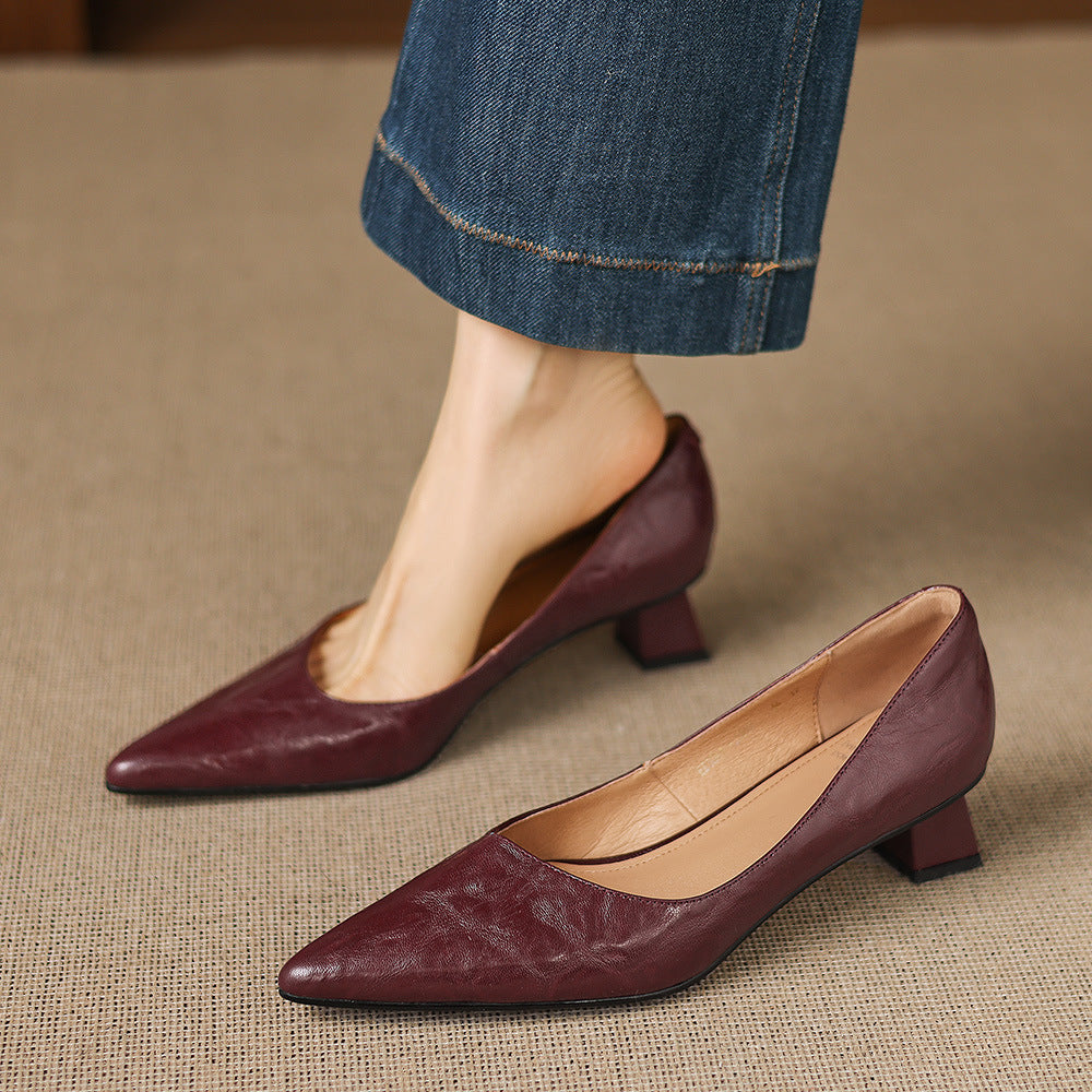 Muse & Valeur | Genuine Leather Heels for Women