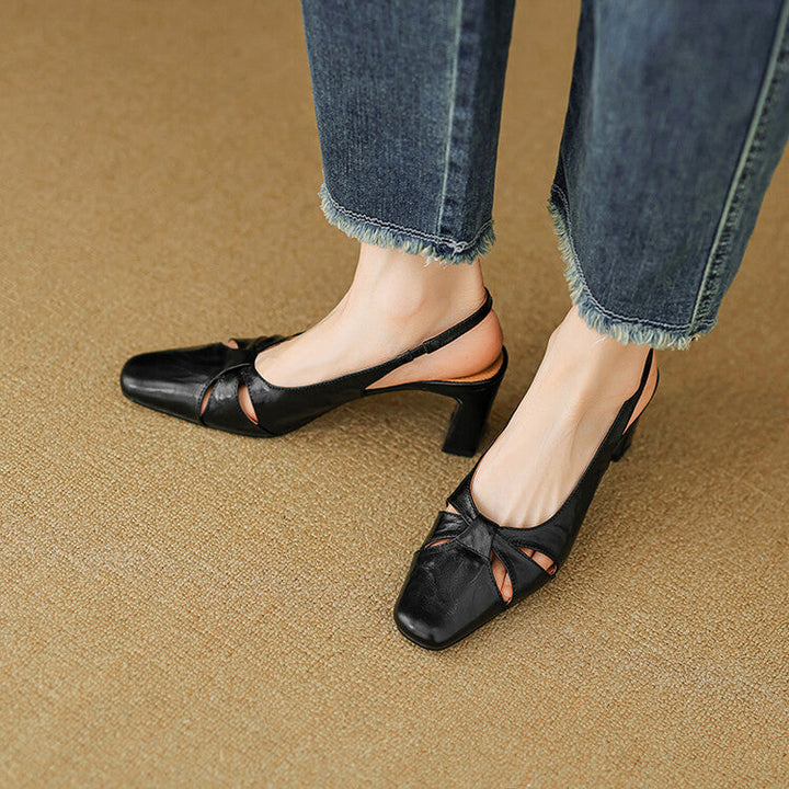 Muse & Valeur | Genuine Leather Slingbacks for Women