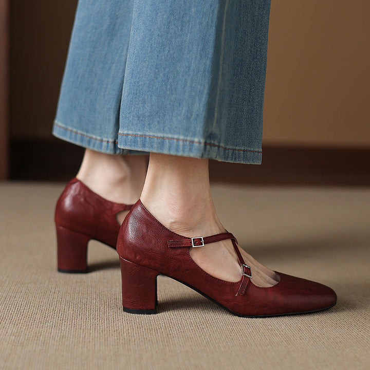 Muse & Valeur | Genuine Leather Heels for Women