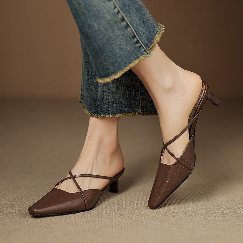 Muse & Valeur | Genuine Leather Mules for Women