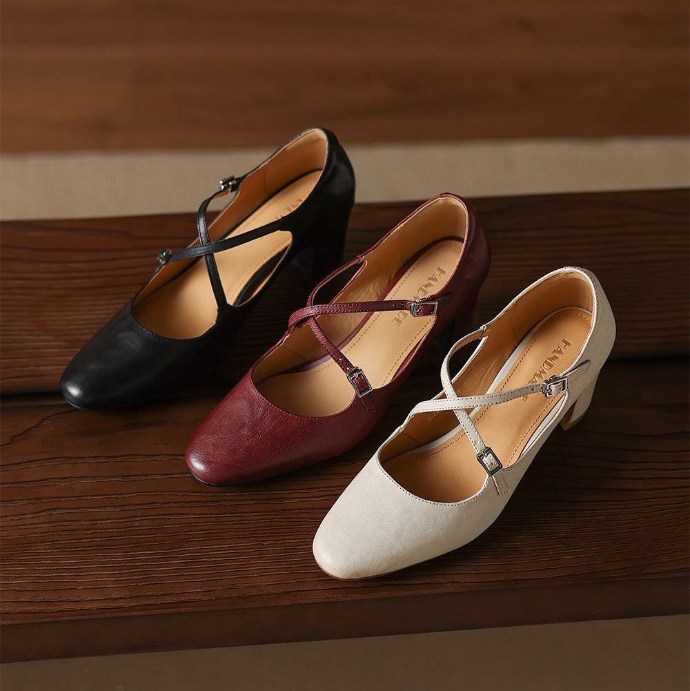 Muse & Valeur | Genuine Leather Heels for Women