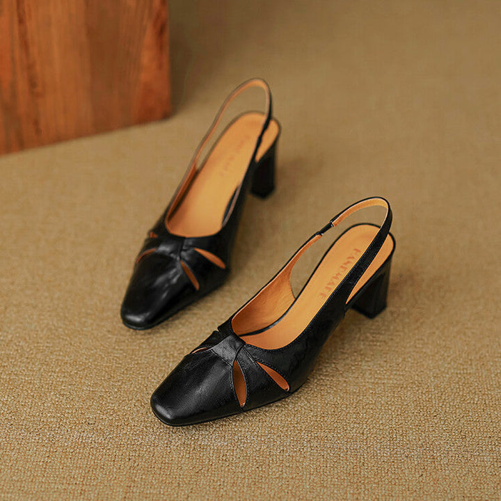 Muse & Valeur | Genuine Leather Slingbacks for Women