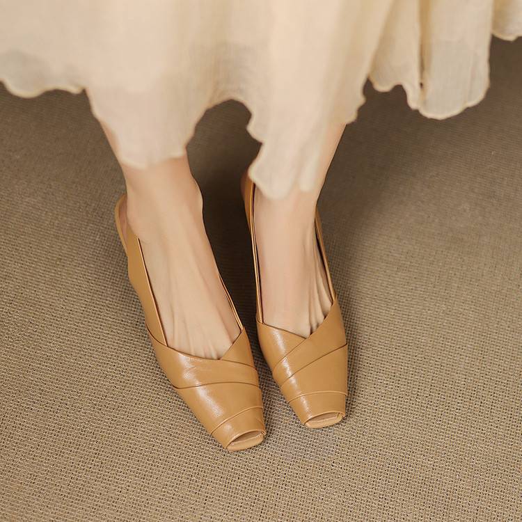 Muse & Valeur | Genuine Leather Slingbacks for Women