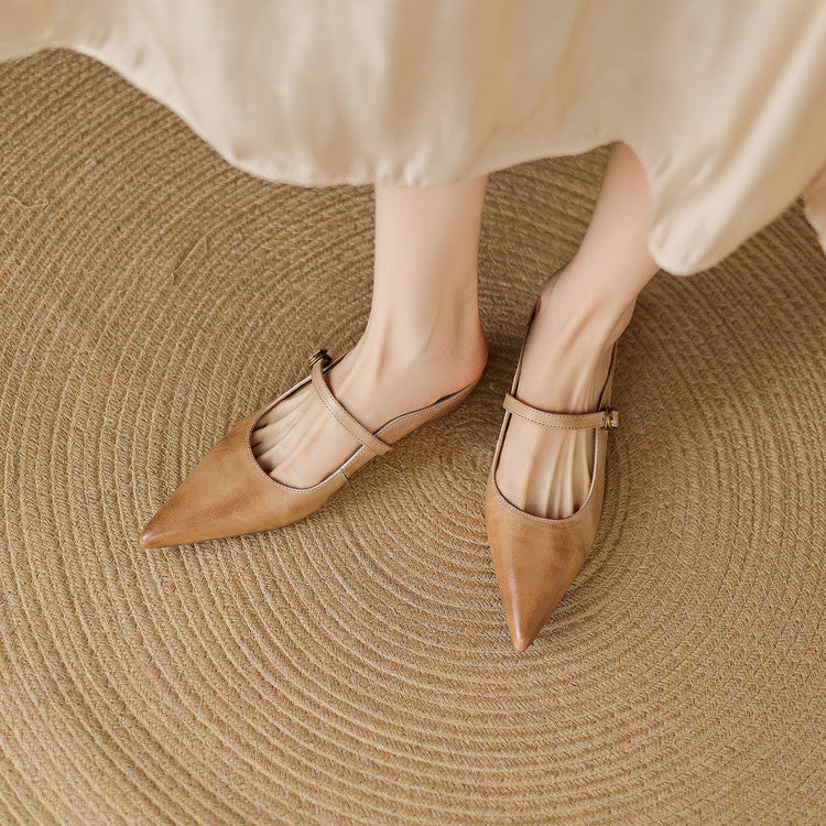 Muse & Valeur | Genuine Leather Mules for Women