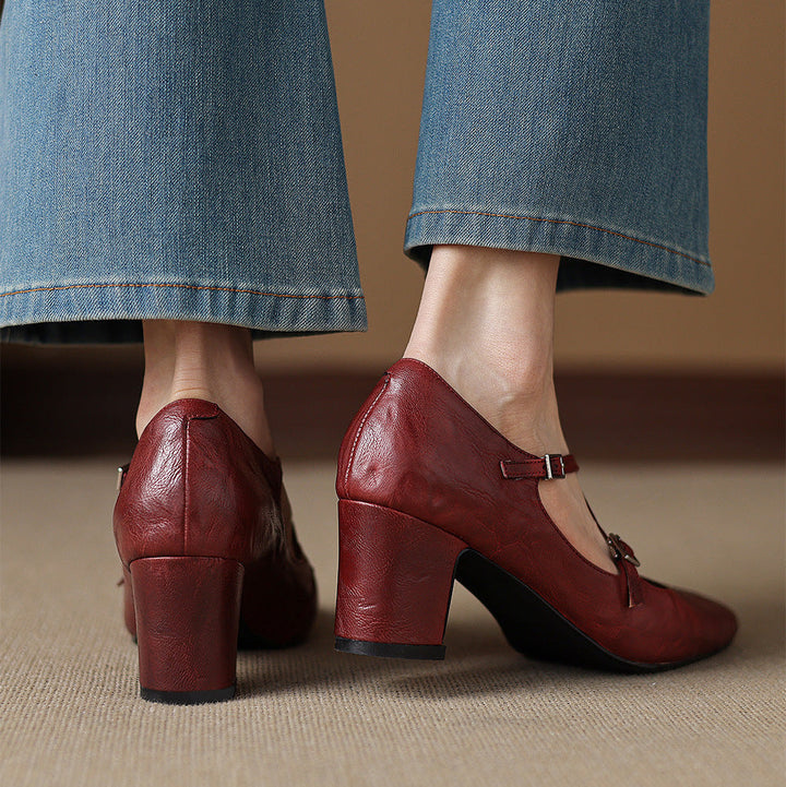 Muse & Valeur | Genuine Leather Heels for Women