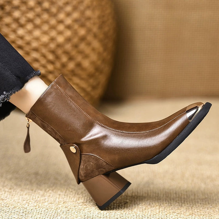Muse & Valeur | Leather Ankle Boots for Women