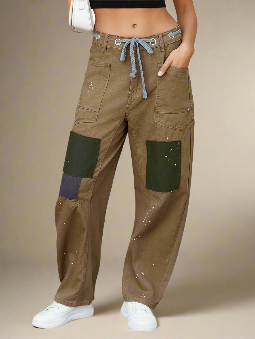 Muse & Valeur | Artisan Pants for Women in Natural Fabric, Relaxed Fit, Beige