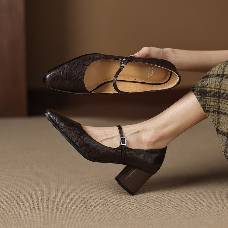 Muse & Valeur | Genuine Leather Heels for Women