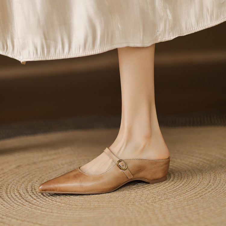 Muse & Valeur | Genuine Leather Mules for Women