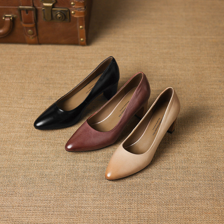 Muse & Valeur | Genuine Leather Heels for Women