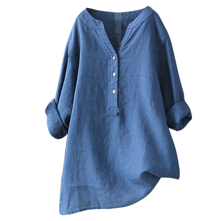 Muse & Valeur | Blouse for Women in Lightweight Fabric, Relaxed Fit, White