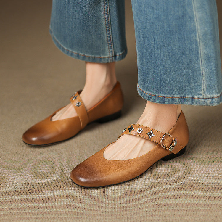 Muse & Valeur | Genuine Leather Flats for Women