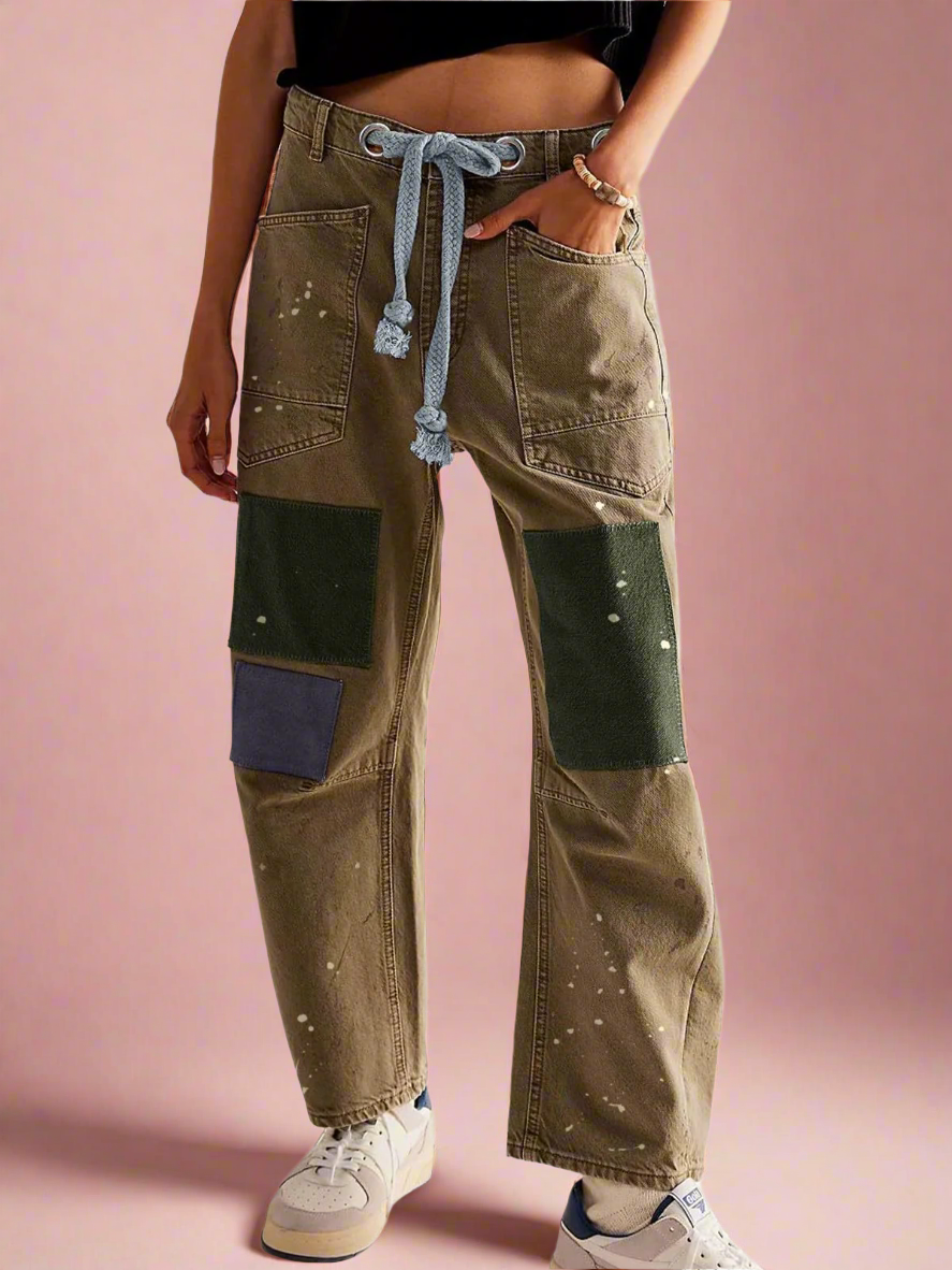 Muse & Valeur | Artisan Pants for Women in Natural Fabric, Relaxed Fit, Beige