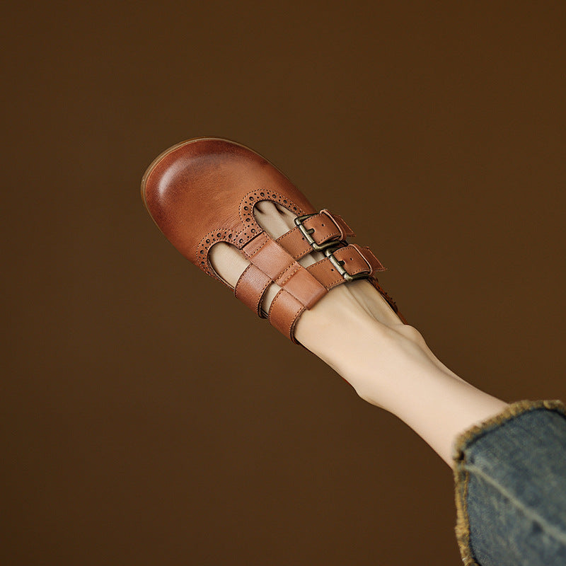 Muse & Valeur | Genuine Leather Mules for Women