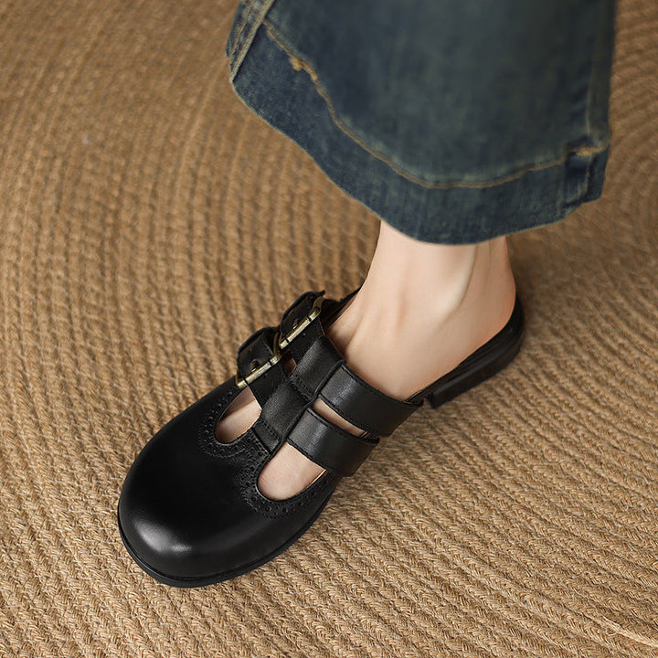 Muse & Valeur | Genuine Leather Mules for Women