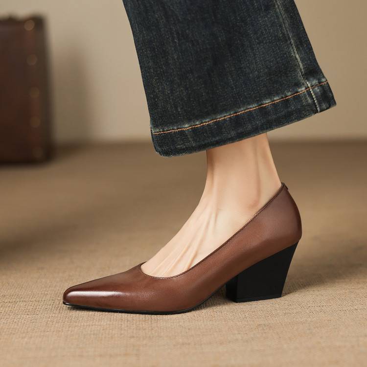 Muse & Valeur | Genuine Leather Heels for Women